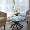 Larksilk 25 Inch Phalaenopsis Orchid Floral Arrangement in Decorative White Ceramic Vase. 17 Diameter view 2