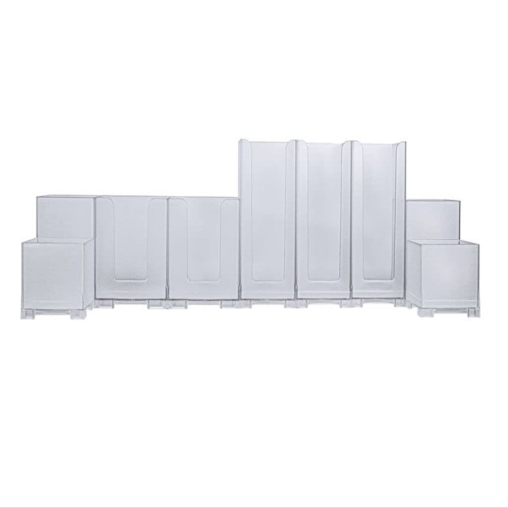 Rattleware Snap Bin Frosted Plastic Complete Caf Kit - Perfect for Organizing Coffee Condiments - Ideal for a Clean, Professional Cafe Bar Counter