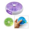 2 Portable 7 Day Round Medicine Pill Vitamin Box Case Storage Dispense Organizer view 3