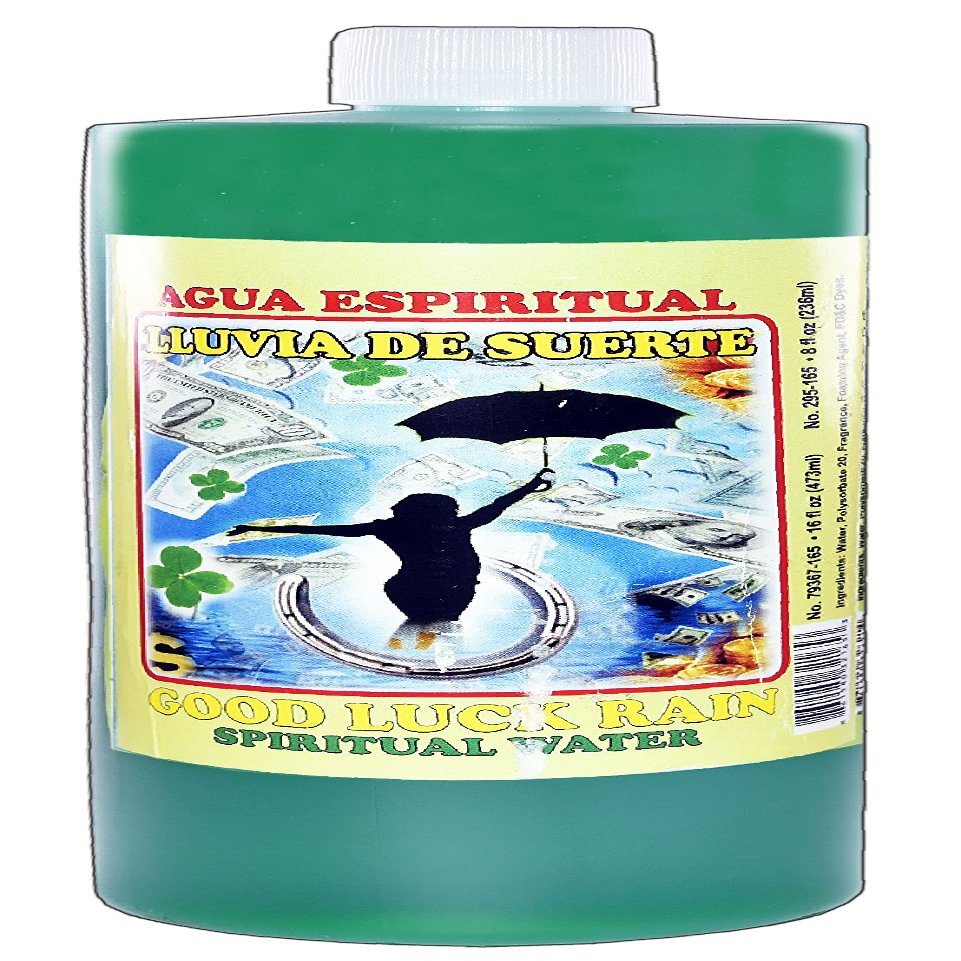 3 BOTTLES GOOD LUCK RAIN SPIRITUAL WATER-LLUVIA DE SUERTE AGUA ESPIRITUAL 16OZ - MAGICK PAGAN