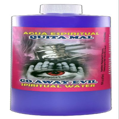 1 BOTTLE GO AWAY EVIL SPIRITUAL WATER-QUITA MAL AGUA ESPIRITUAL 16OZ - MAGICK PAGAN