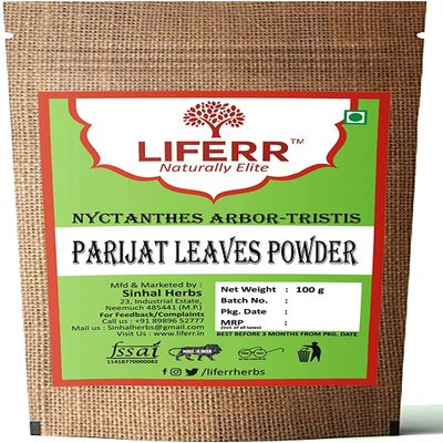 Panihari LIFERR Parijat Leaves Harsingar Leaves Powder - Nyctanthes Arbor-tristis Powder - Night Jasmine (100g)