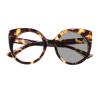 Photochromic Reading Glasses Transition women round cat cute Sunglasses Hyperopia Presbyopia with diopters (leopard, 600) view 1