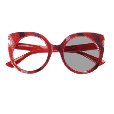 Photochromic Reading Glasses Transition women round cat cute Sunglasses Hyperopia Presbyopia with diopters (red, 175)