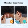 3pcs Mask Cord Extension Buckle Elastic Ear Hooks for Face Mask Lanyard for Comfortable Wear for -Term Use view 3
