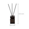 1set Diffuser Bottle Wooden Lid Refillable Rattan Diffuser Jar for Home Fragrance Chic Design for and Natural Scent view 2