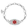 ASTERY Customized Celtic Knot Medical Alert ID Chain Bracelet with Free Engraving for Women,Personalized Emergency Identification Bracelet Medical Alert ID Jewelry,6.0 to 9.0 Inches view 1