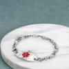 ASTERY Customized Celtic Knot Medical Alert ID Chain Bracelet with Free Engraving for Women,Personalized Emergency Identification Bracelet Medical Alert ID Jewelry,6.0 to 9.0 Inches view 2