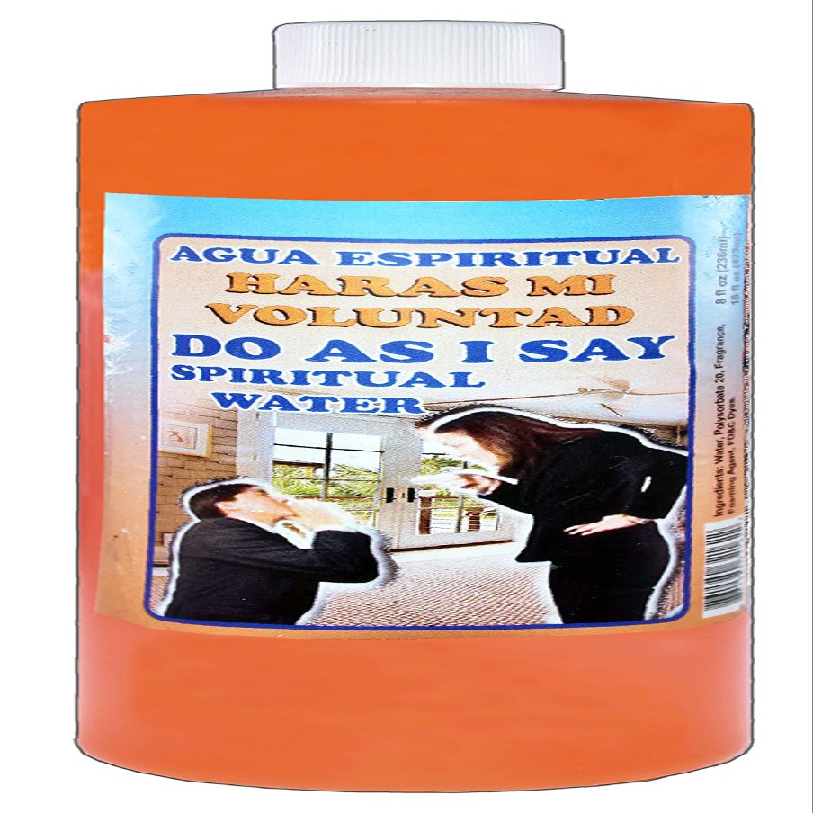 1 BOTTLE DO AS I SAY SPIRITUAL WATER-HARAS MI VOLUNTAD AGUA ESPIRITUAL 16OZ - MAGICK PAGAN