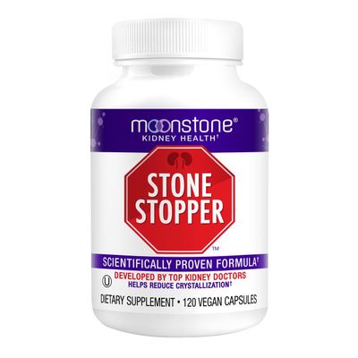 Moonstone Stone Stopper Capsules, Kidney Stone Prevention, Calcium Oxalate Protector, Alkali Citrate Support Supplement, Developed by Urologists to Support Kidney Health, 30 Day Supply (120 Count)