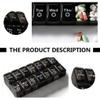 2pcs Day Pill Organizer Storage Boxes for Convenient Daily Use Easy Open Design for Home Travel Elderly Needs view 3