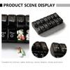 2pcs Day Pill Organizer Storage Boxes for Convenient Daily Use Easy Open Design for Home Travel Elderly Needs view 4