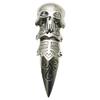 Holibanna Men S Open Skull Ring Masculine Gothic Finger Jewelry Adjustable Size for Festival Party Daily Wear view 2