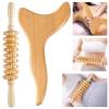 2 Pcs Wooden Gua Sha Tools Lymphatic Drainage Tool, Machomby Wood Therapy Massage Tools Manual Gua Sha Tools Anti Cellulite Massage Tool for Gua Sha Massage, Maderotherapy, Body Sculpting view 1