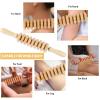 2 Pcs Wooden Gua Sha Tools Lymphatic Drainage Tool, Machomby Wood Therapy Massage Tools Manual Gua Sha Tools Anti Cellulite Massage Tool for Gua Sha Massage, Maderotherapy, Body Sculpting view 3