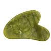 SHARVGUN Gua Sha Scraping Massage Facial Tool Green Jade Stone for Face Body SPA Acupuncture Therapy Trigger Point Treatment Removes Toxins Prevents Wrinkles view 3