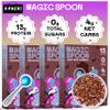 Magic Spoon High Protein Cereal with Exclusive Spoon - Sugar Free Snacks & Breakfast Food - Grain & Gluten Free Cereal - Healthy Snacks - Low Carb & Keto Friendly - 4 Pack, Cocoa view 1