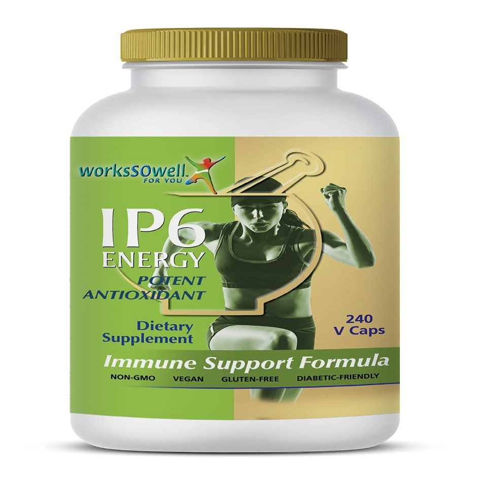 1-TDC WorksSoWell IP-6 Energy Immune Support Formula  240 V-Caps  Helps Promote Healthy Bones  Total Body Health and Immunity