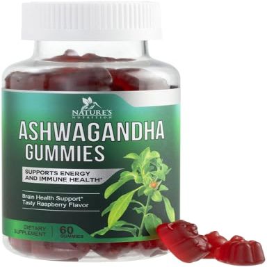 Ashwagandha Gummies 30:1 Extract - 3000mg Equivalent - Advanced Ashwagandha Gummy Formula for Daily Use - Adaptogenic Supplement for Natural Calm, Relaxation, & Immune Support - Vegan - 60 Gummies