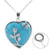 Fengshuibringluck Natural Crystal Healing Reiki Heart Quartz Gemstone Jewelry Gift For Womens Girls view 2
