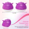HERCHR 12 Pack Colored Contact Lens Case, No Leak Dust Proof Cute Contact Lens Case Bulk Box Holder Organizer with Carrying Box view 3
