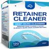 Retainer & Denture Cleaner Tablets - 4 Months Supply (120 pcs) Dental Retainers for Aligner - Mouth & Night Guards - False Teeth Whitening - Removes Odor & Plaque (120 Pcs) view 1