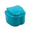 Genco Dental Denture Case, Denture Box with Strainer, Night Cleaner Denture Bath Box for Retainer, Mouthguard, False Teeth, and Denture Cleaning (Teal) view 4