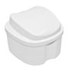 Genco Dental Denture Case, Denture Box with Strainer, Night Cleaner Denture Bath Box for Retainer, Mouthguard, False Teeth, and Denture Cleaning (White) view 3