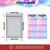 100 Pack Mylar Bags - 3.5 x 4.7 Inch Resealable Smell Proof Bags Foil Pouch Flat Bag with Front Window Pink view 2
