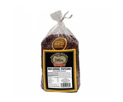 Amish Popcorn Gluten Free, NON GMO, Tender Red Popcorn - Troyer Farms - 2 lb. Bag_AB