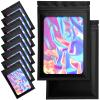 100 Pack Mylar Bags - 2.8 x 4 Inch Resealable Smell Proof Bags Foil Pouch Flat Bag with Front Window Black view 1