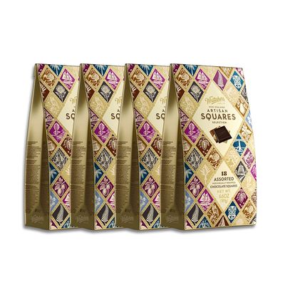 Whittaker's Chocolate Artisan Squares Selection Gift 189g (Pack of 4) Made in New Zealand