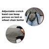 DOPHO Anti-Falling Bed Chair Restraint Vest Elderly Cotton Wheelchair Seat Belt Restraint Clothes Band Clothing for Dementia Patients Nursing Care Products (S Grey) view 4