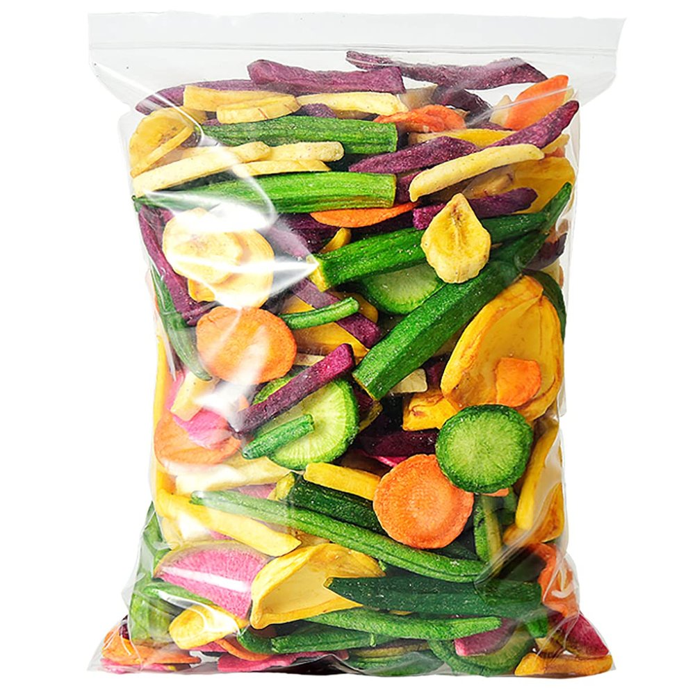 homeemoh Freeze Dried Fruits Chunks, 250g(8.82oz) Large Bulk Bag Natural Organic Fruits Snacks Chunks, Non-GMO,Mixes