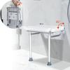 WZFANJIJ Folding Shower Seat - Durable, Foldable Bath Seats with Wall Mounted Chrome Brackets - Chairs for Showering for Adults, Elderly, and Seniors view 2