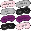 8 Pieces Sleep Mask Silk Eye Mask with Adjustable Strap Soft Blackout Blindfold Eye Cover for Women Men Full Night's Sleep, Travel, Nap, Meditation(Classic Colors) view 1