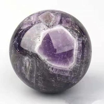 1pc Natural Purple Quartz Crystal Dream Amethyst Spheres Ball for feng Shui 75-80mm