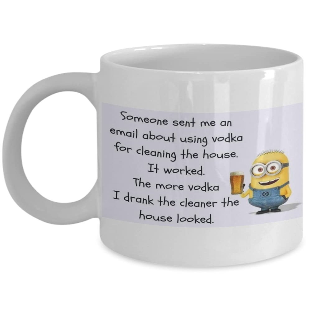 Someone sent me an email about using vodka for cleaning the house. It worked. The more vodka I drank the cleaner the house looked.