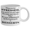 When you're STRESSED, you eat ice cream, cake, chocolate and sweets. Why? Because STRESSED spelled backwards is DESSERTS view 2