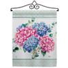 Breeze Decor Hydrogens Garden Flag Set Wall Hanger Floral Sunflower Tulip Rose Orchid Lilies Season Springtime Flower Wreath Small Decorative Gift Yard House Banner Double-Sided Made in USA 13 X 18.5 view 1