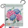 Breeze Decor Hydrogens Garden Flag Set Wall Hanger Floral Sunflower Tulip Rose Orchid Lilies Season Springtime Flower Wreath Small Decorative Gift Yard House Banner Double-Sided Made in USA 13 X 18.5 view 2