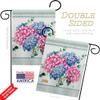 Breeze Decor Hydrogens Garden Flag Set Wall Hanger Floral Sunflower Tulip Rose Orchid Lilies Season Springtime Flower Wreath Small Decorative Gift Yard House Banner Double-Sided Made in USA 13 X 18.5 view 3