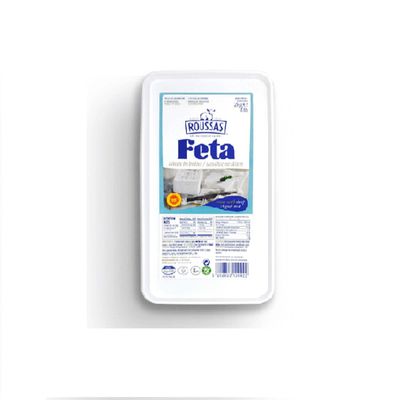 Authentic Traditional Greek Roussas Feta Cheese - PDO Certified, Made with Sheep and Goat's Milk, 4.4 lbs