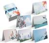 100-Pack All Occasion Greeting Cards, Assorted Blank Note Cards, 4 x 6 inch, 6 Japanese Watercolor Designs, Blank Inside, by Better Office Products, with Envelopes, 100 Pack view 1