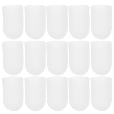 Gel Finger Cover 20pcs Clear Finger Protectors Silicone Finger Cots Fingertips Hot Finger Caps for Protection Assorted Color Silicone Thumb Protector