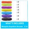 14 Pack Mosquito Bracelets for Kids Adult - Nature Citronella, Lemongrass and Eucalyptus, Up to 350 Hour of Protection view 3