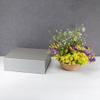 OBMMIRAO Upgrade 3Pcs Silver Grey Extra Large Gift Box with Lid for Presents,16.5 x13 x5 Inches, Hard Magnetic Wedding Dress Boxes Storage,Reusable Foldable Bridesmaid Proposal Box view 2