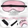 8 Pieces Sleep Mask Silk Eye Mask with Adjustable Strap Soft Blackout Blindfold Eye Cover for Women Men Full Night's Sleep, Travel, Nap, Meditation(Fresh Colors) view 4
