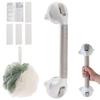 16 Inch Long Suction Grab Bar for Bathroom Indicator Light, Suction Shower Balance Assist Bar Support Rail Helping Handle for Tub Elderly Seniors Handicap Strong Suction Bathtub Grips Non Slip Sticker view 1