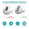 16 Inch Long Suction Grab Bar for Bathroom Indicator Light, Suction Shower Balance Assist Bar Support Rail Helping Handle for Tub Elderly Seniors Handicap Strong Suction Bathtub Grips Non Slip Sticker view 4